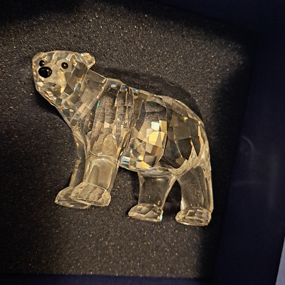 Swarovski crystal Mother  Bear in  original boxes and  COA #866263